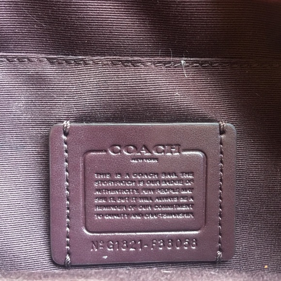 Large Burgundy Coach Handbag. Authentic NWT - Picture 2 of 8